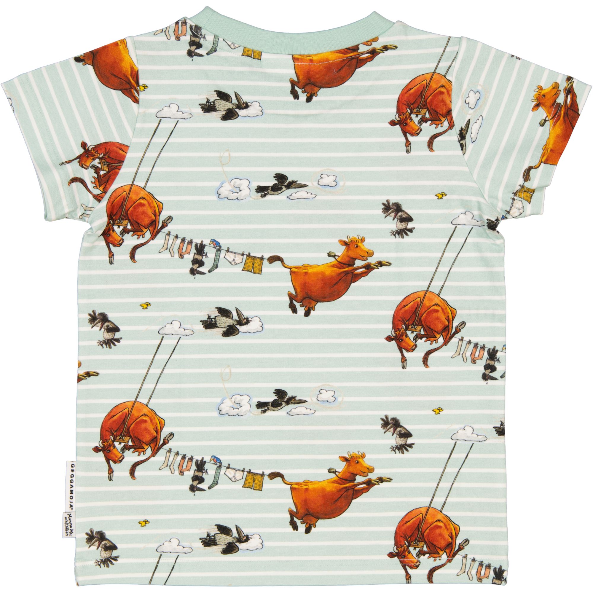 T-shirt Mamma Mu och Kråkan Mint/Vit