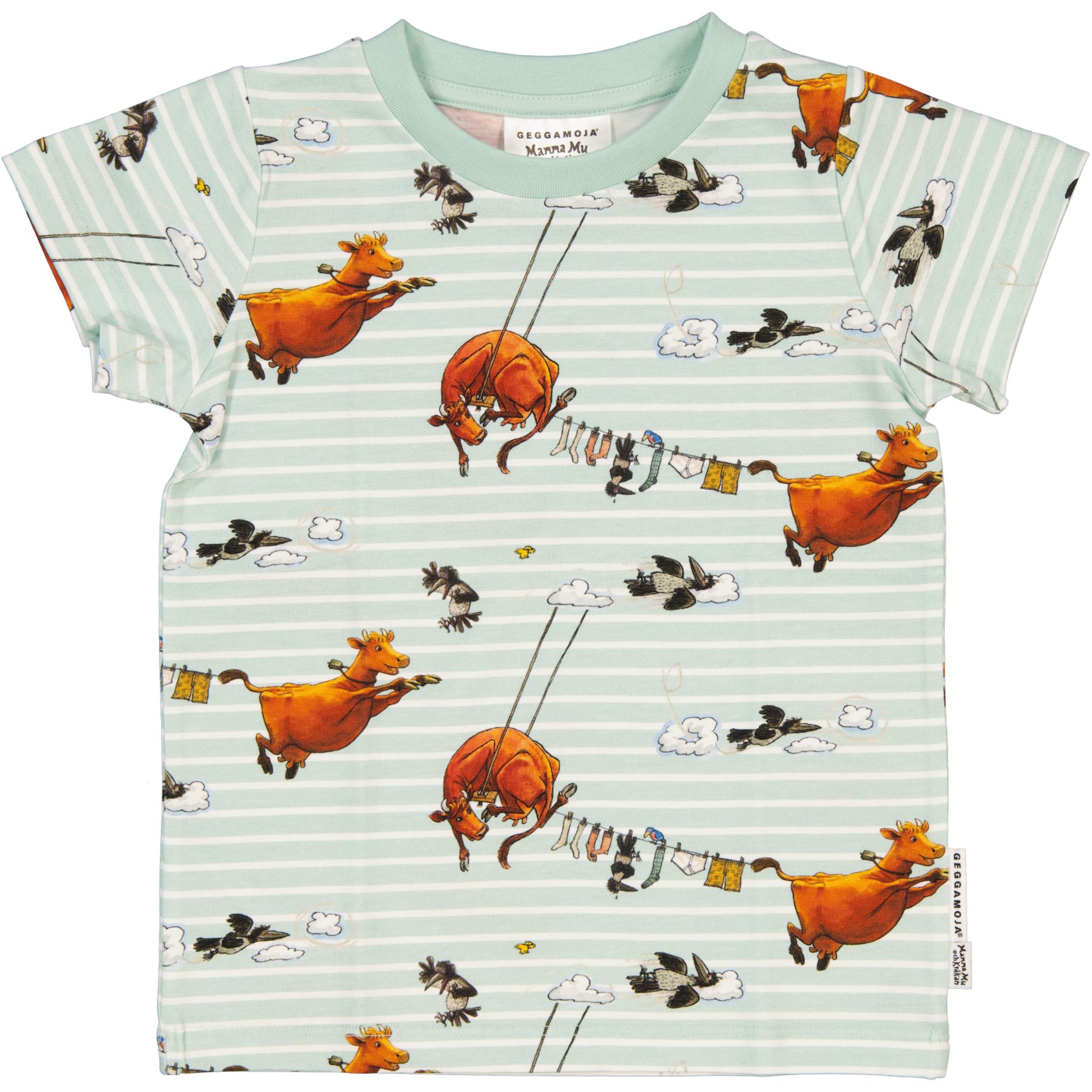 T-shirt Mamma Mu och Kråkan Mint/Vit