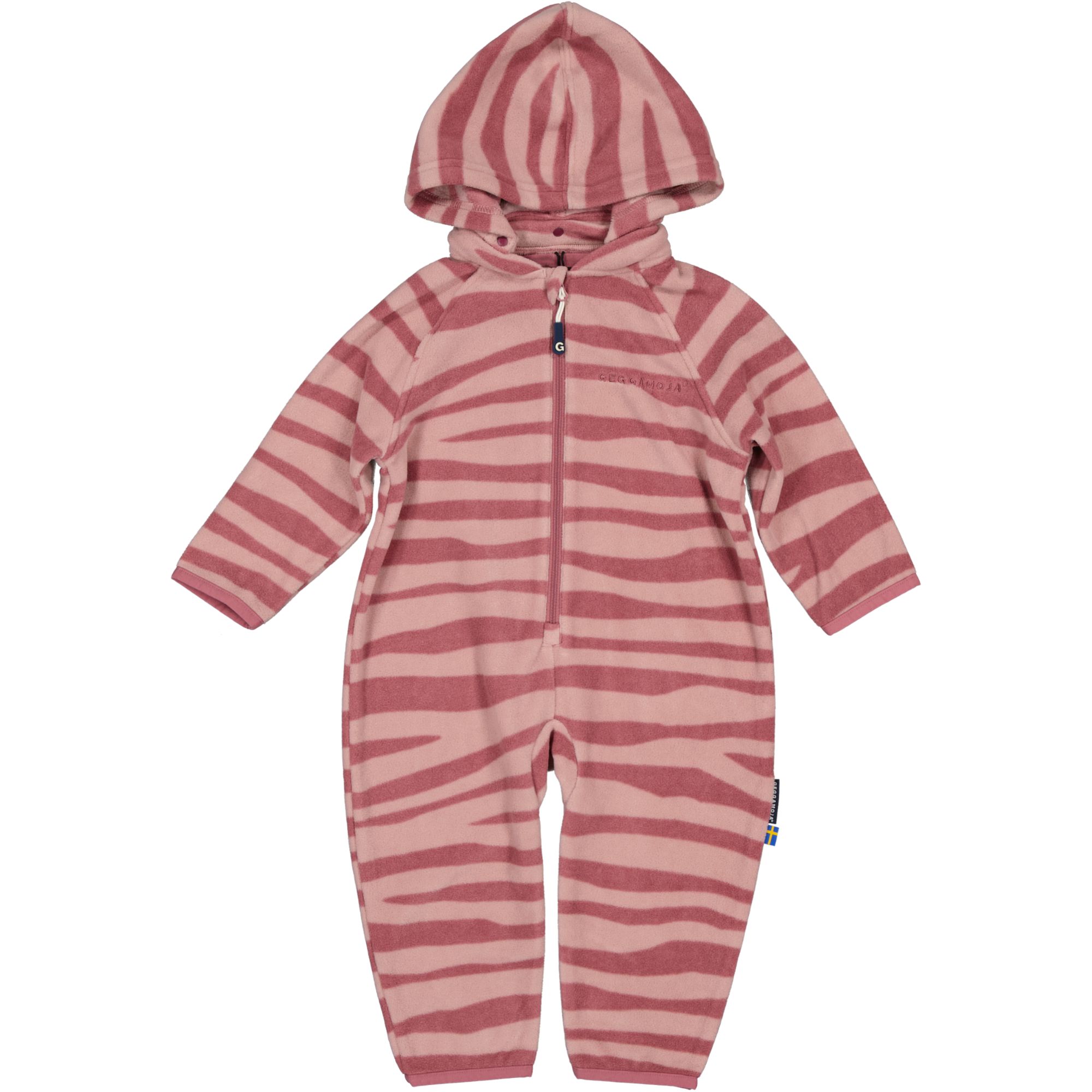 Fleeceoverall Zebra Plum
