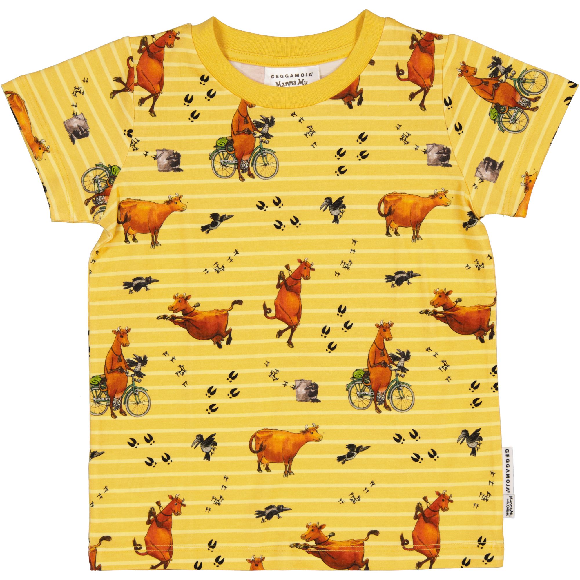 T-shirt Mamma Mu och Kråkan Gul/Vit