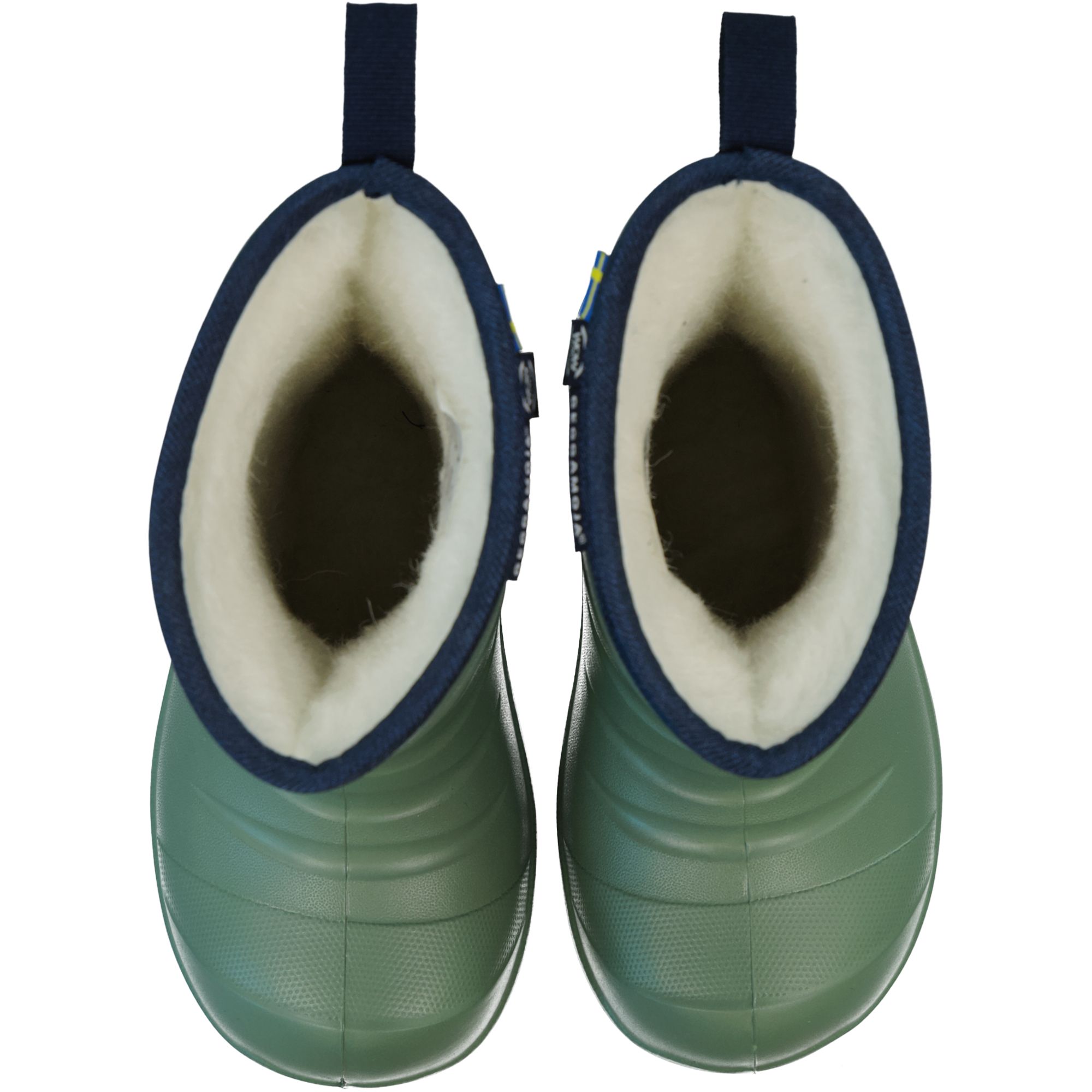 Gummistövlar Fodrade Mossgrön