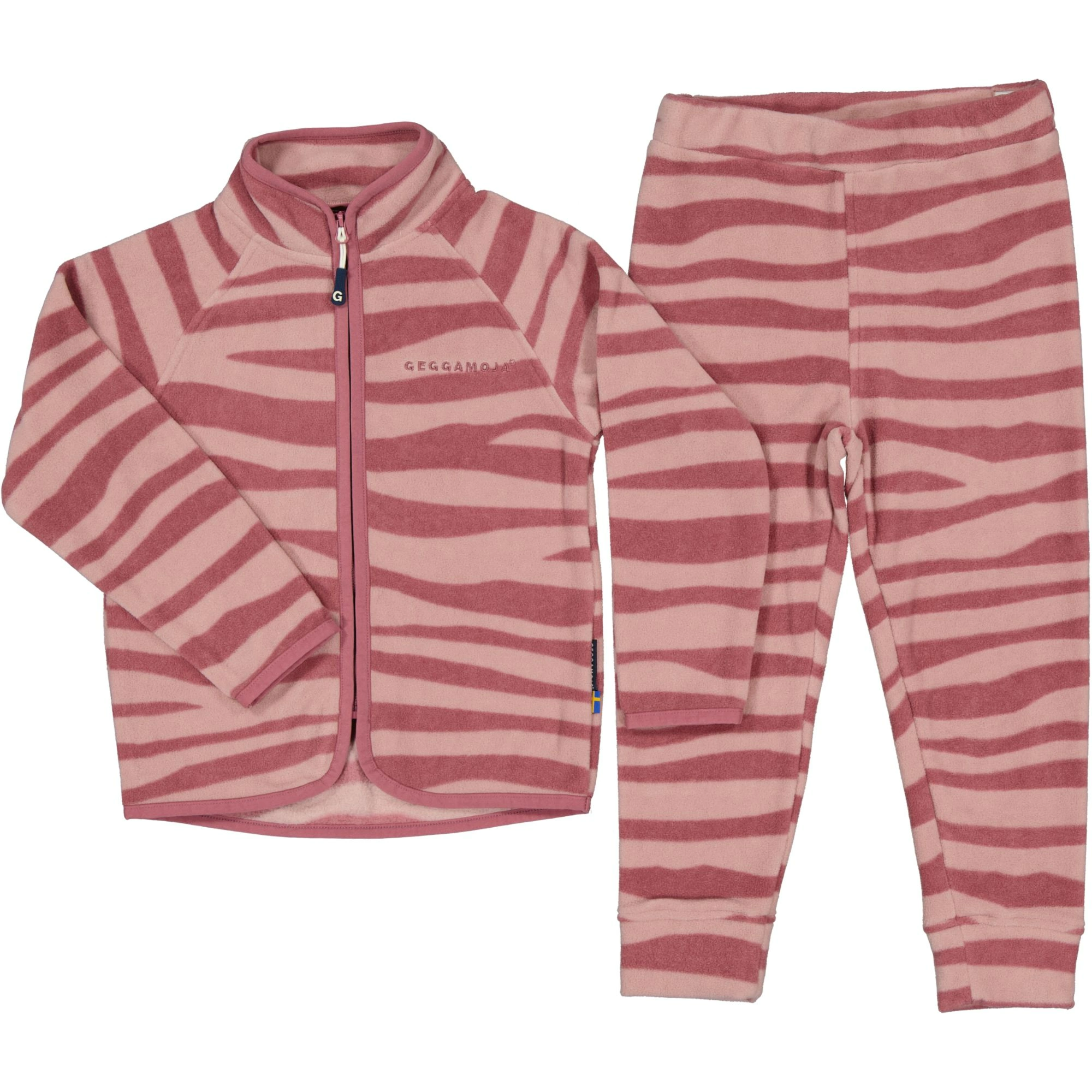 Fleece set Zebra plum