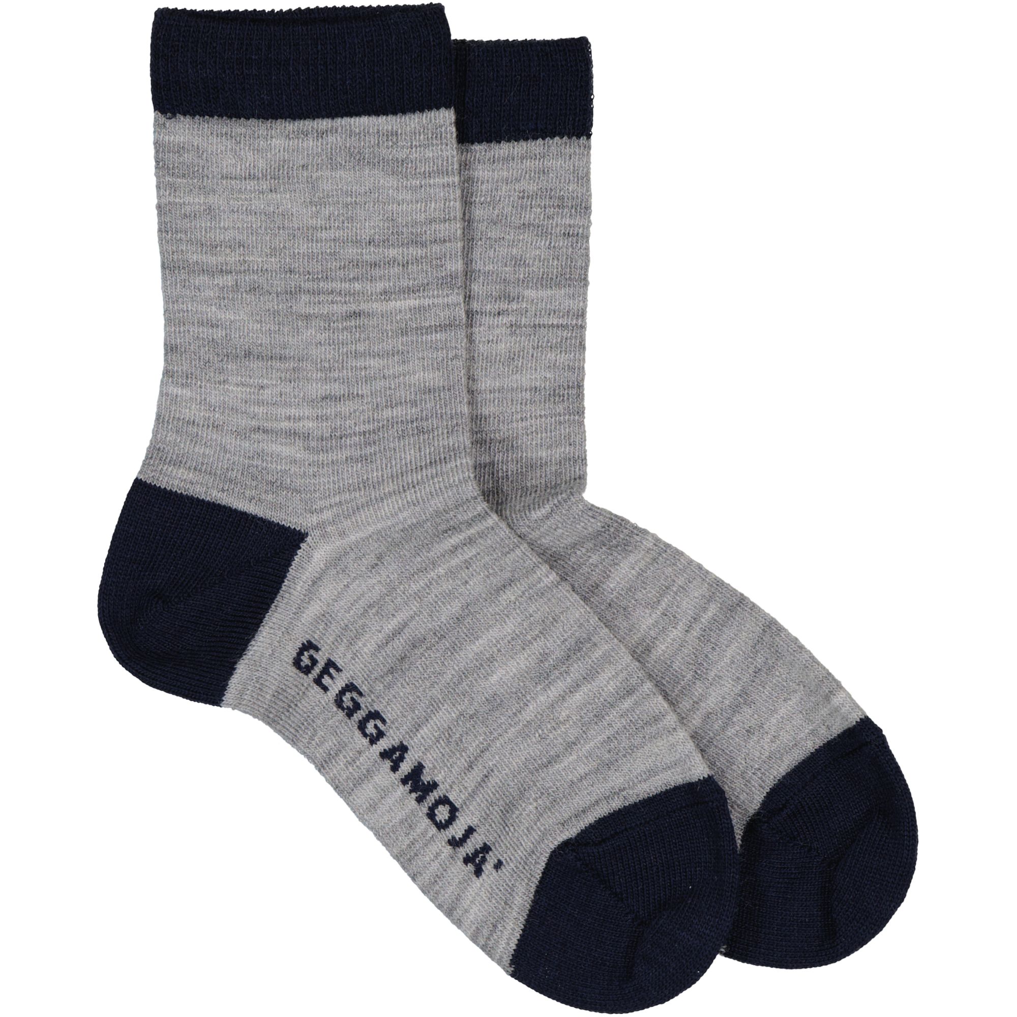 Socken Merinowolle Grau