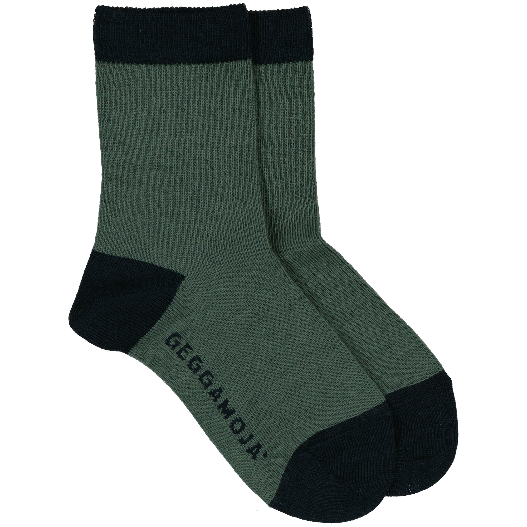 Socken Merinowolle Grün