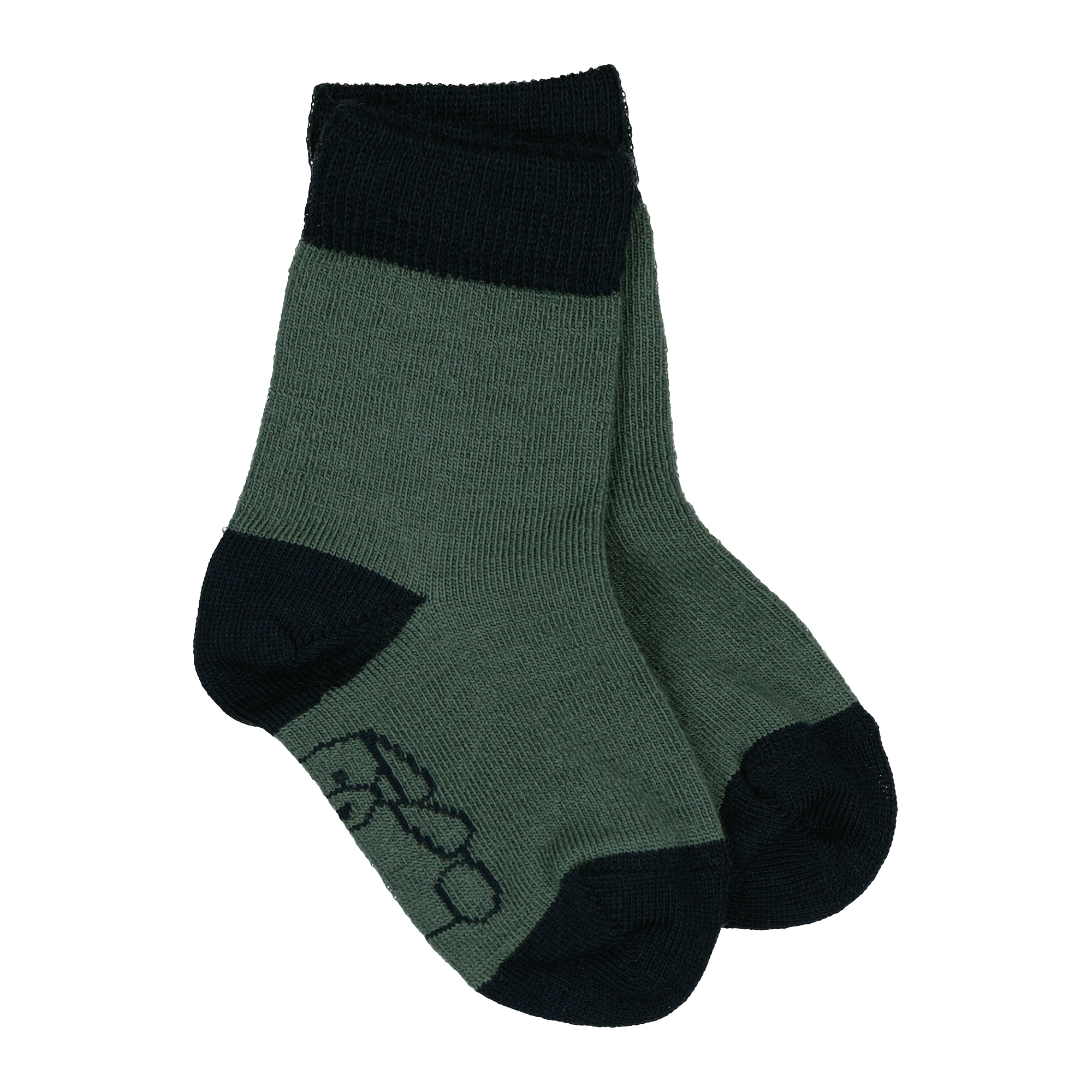 Socken Merinowolle Grün