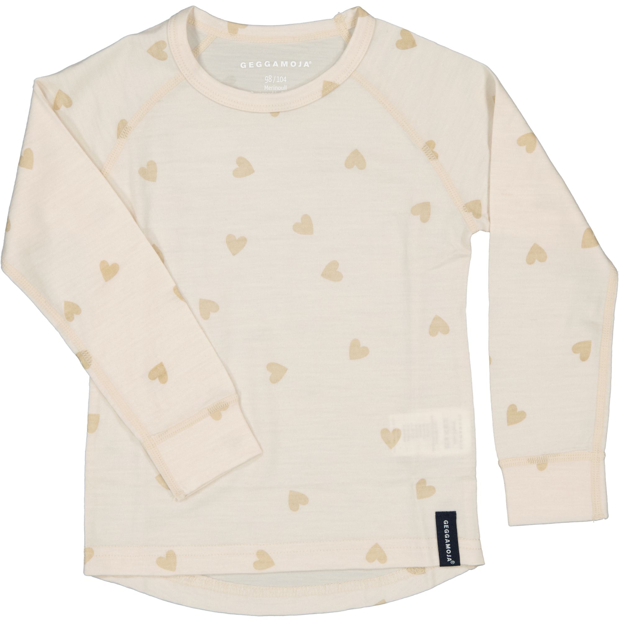 Merino wool sweater Beige heart
