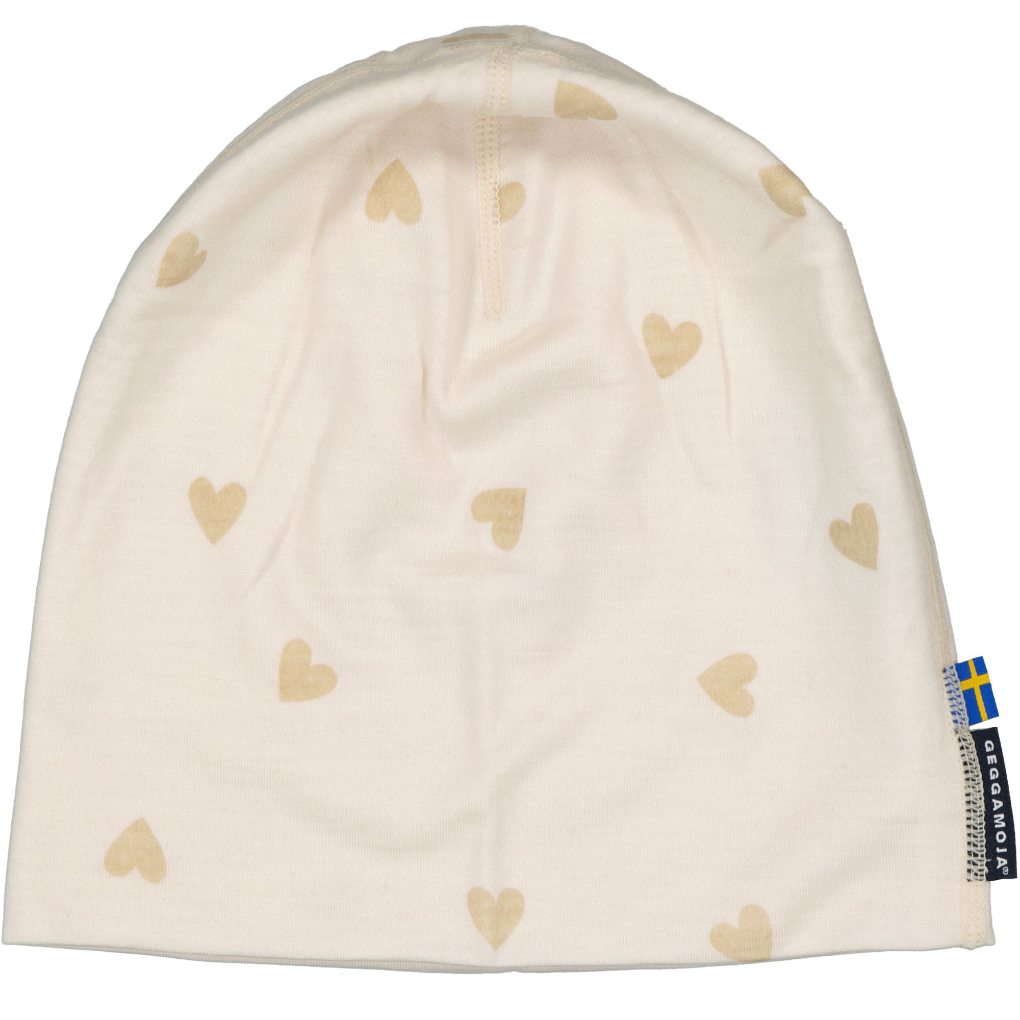 Merino wool beanie Beige heart