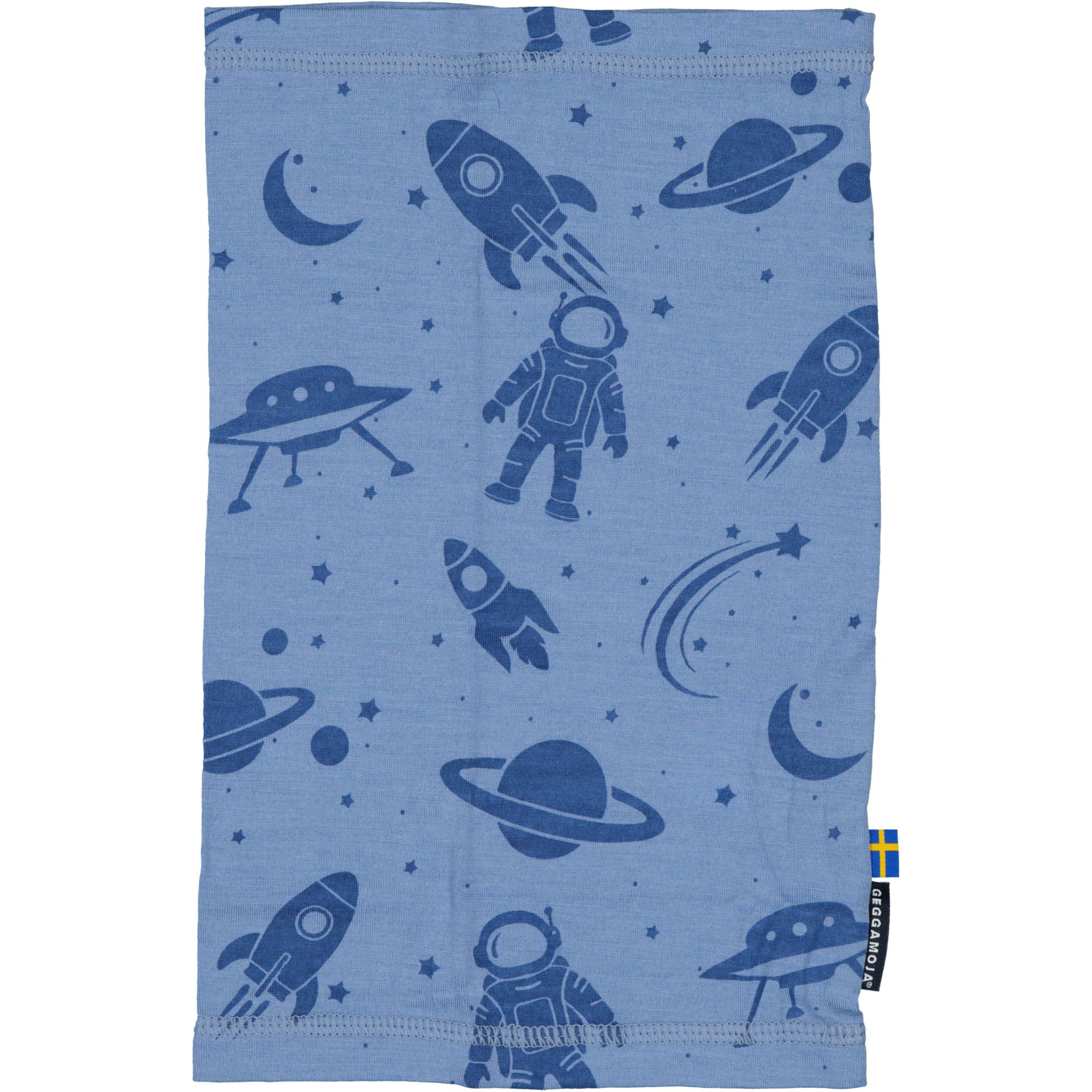 Merino wool tube Blue Astro