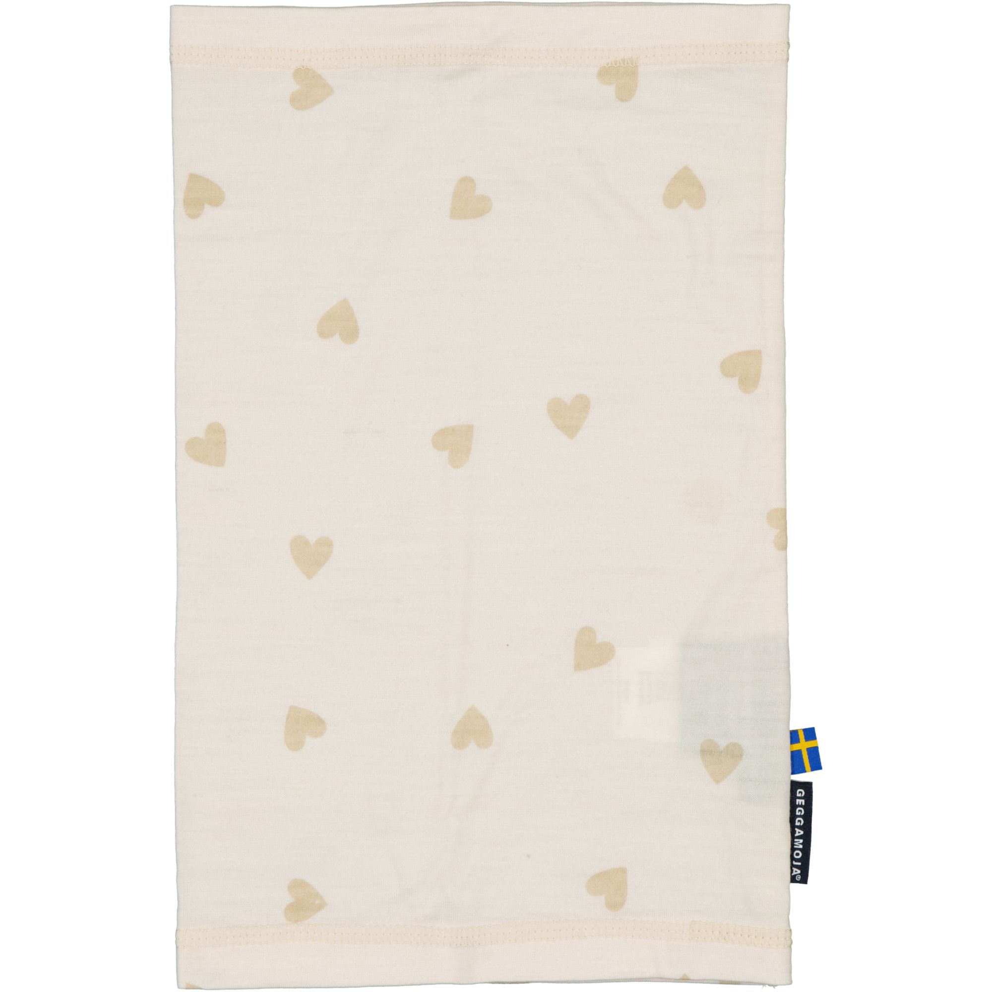 Merino wool tube Beige heart