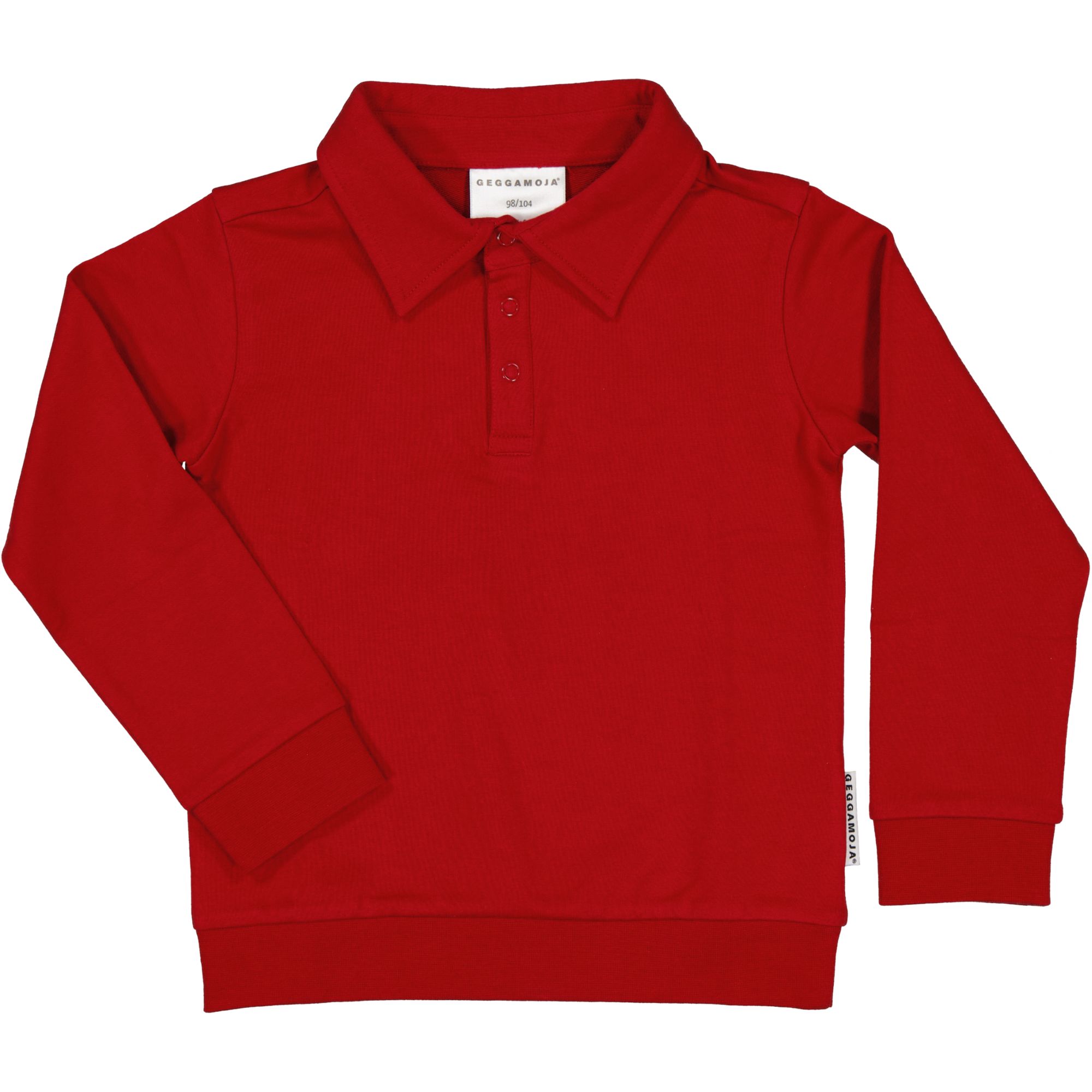 Tröja med krage Mörkröd