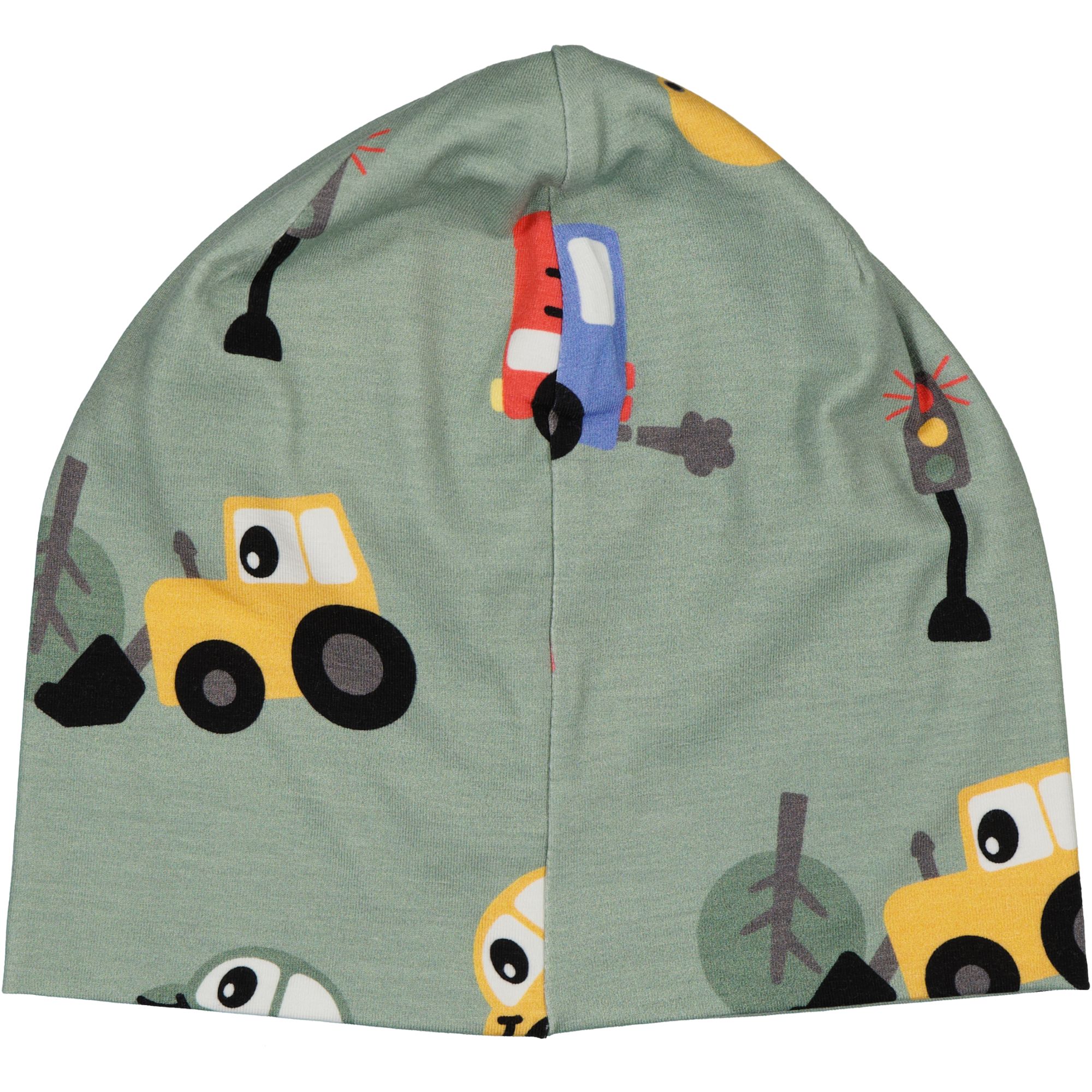 Mössa Bambu Traktor Grön