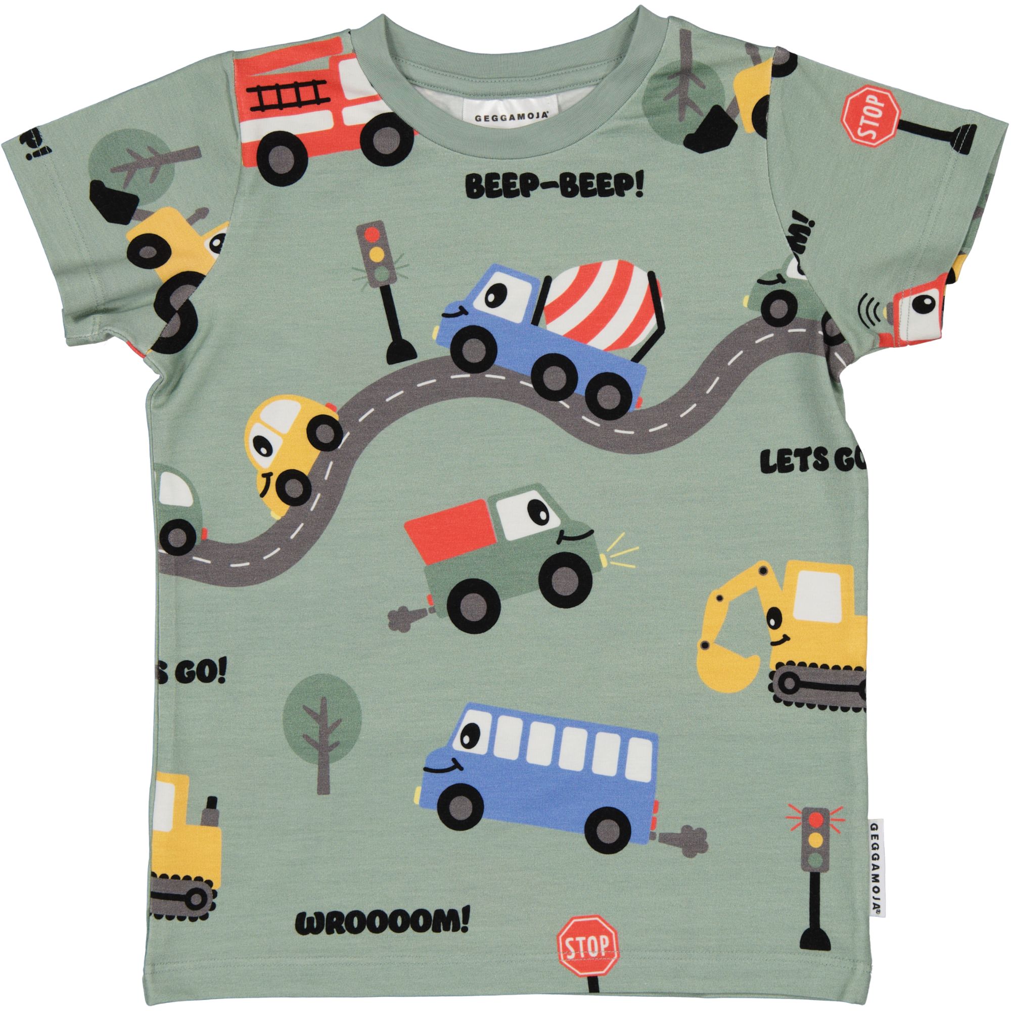 T-shirt Bambu Traktor Grön