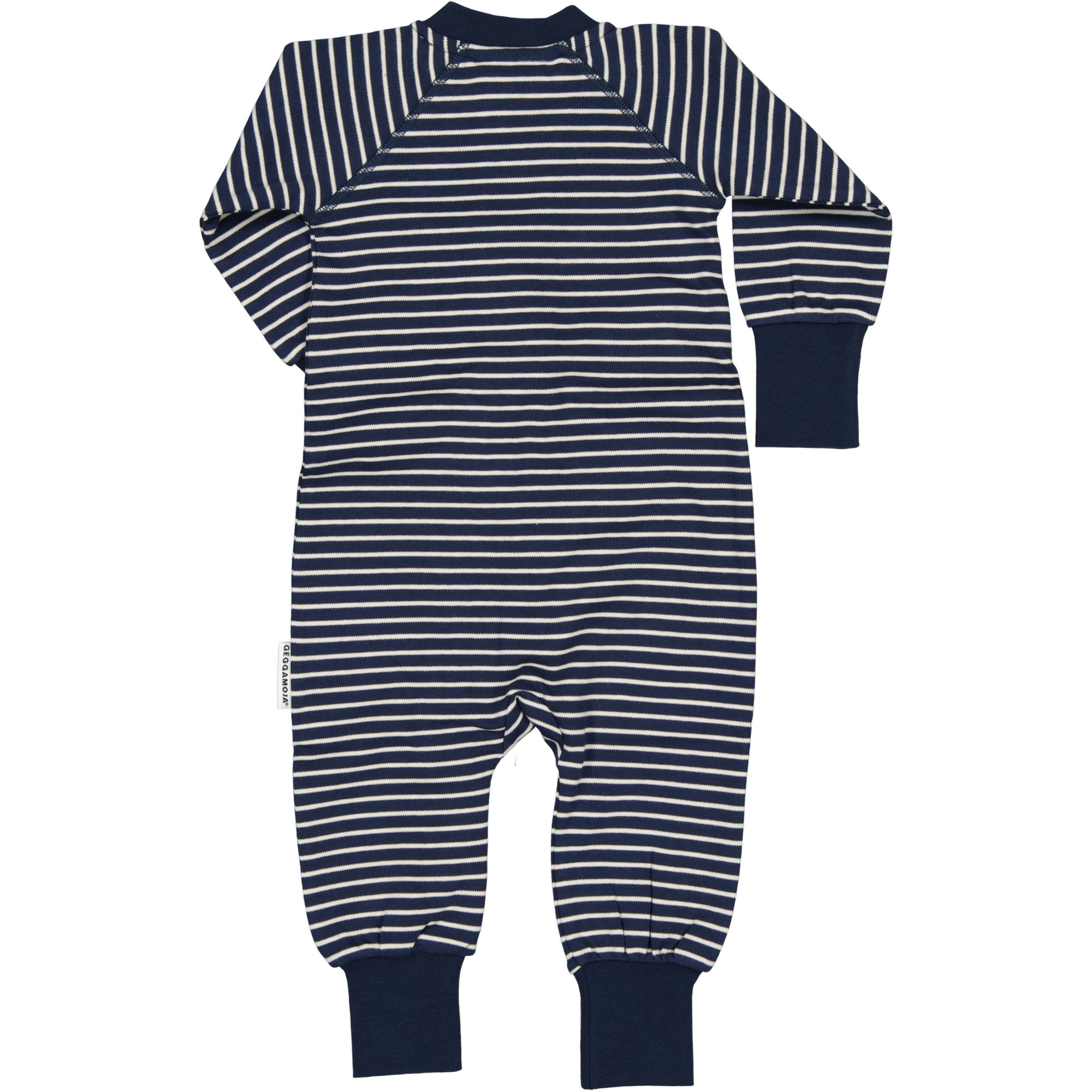Pyjamas two way zipper Navy beige