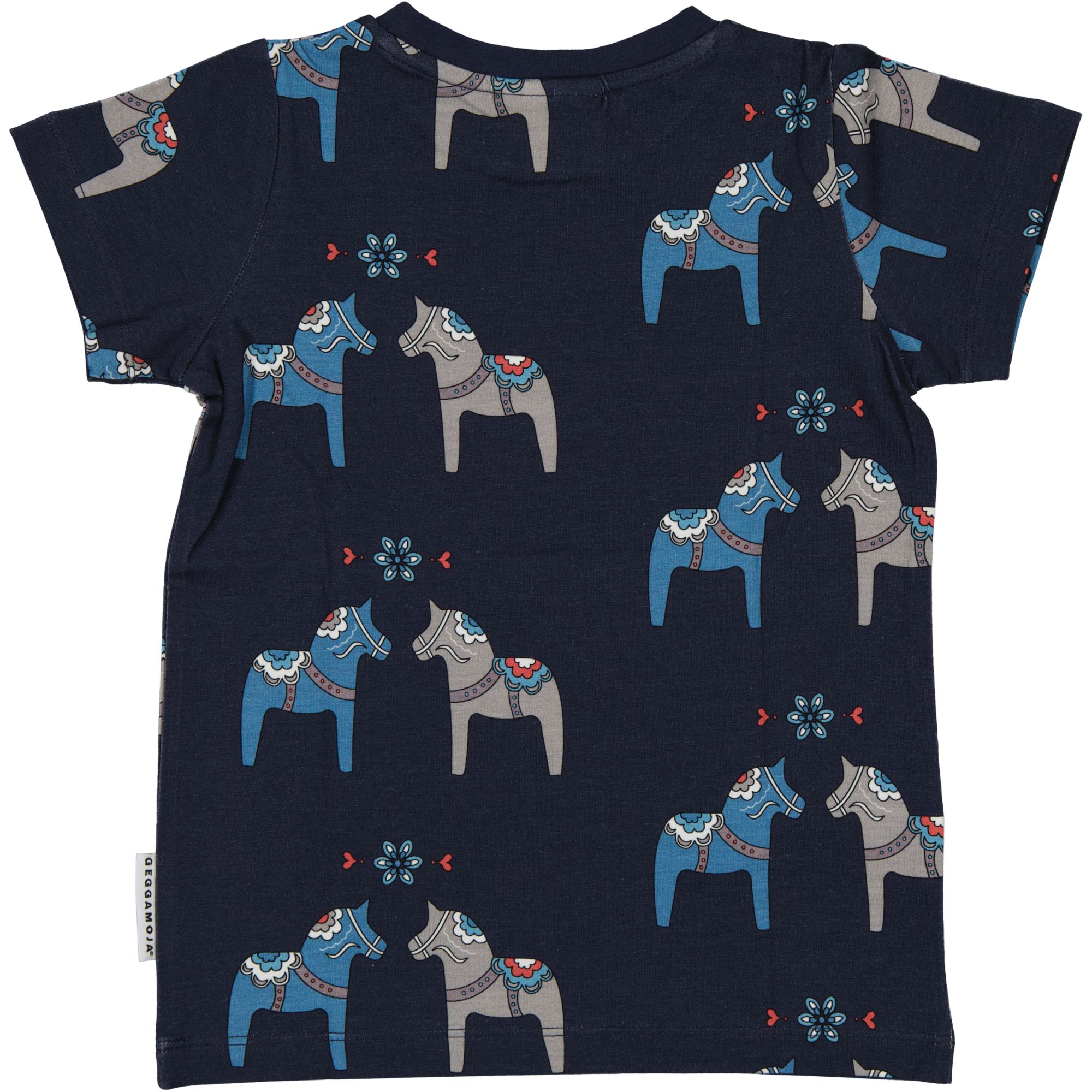 Bamboo T-shirt Navy Dala horse