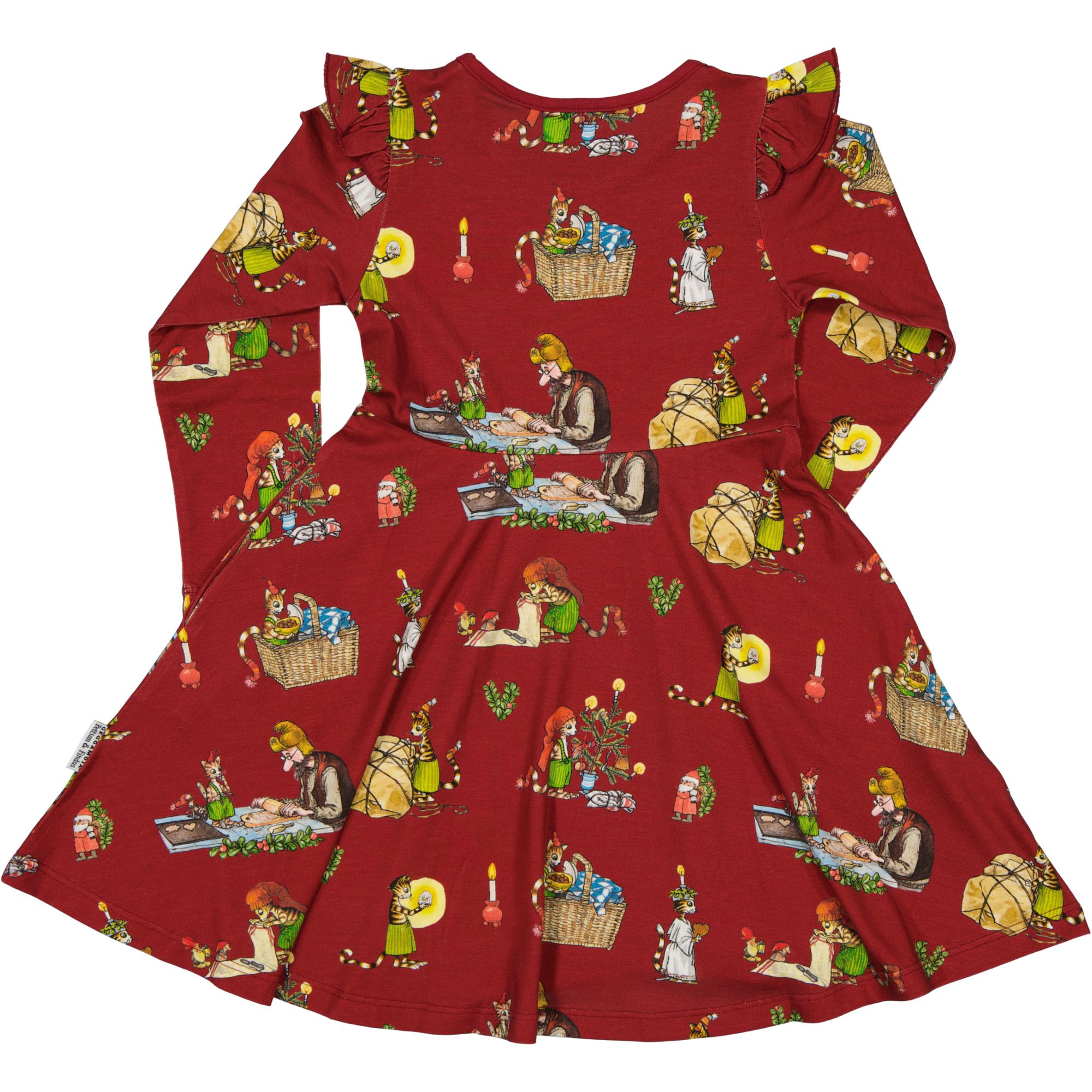 Klänning Pettson och Findus Röd