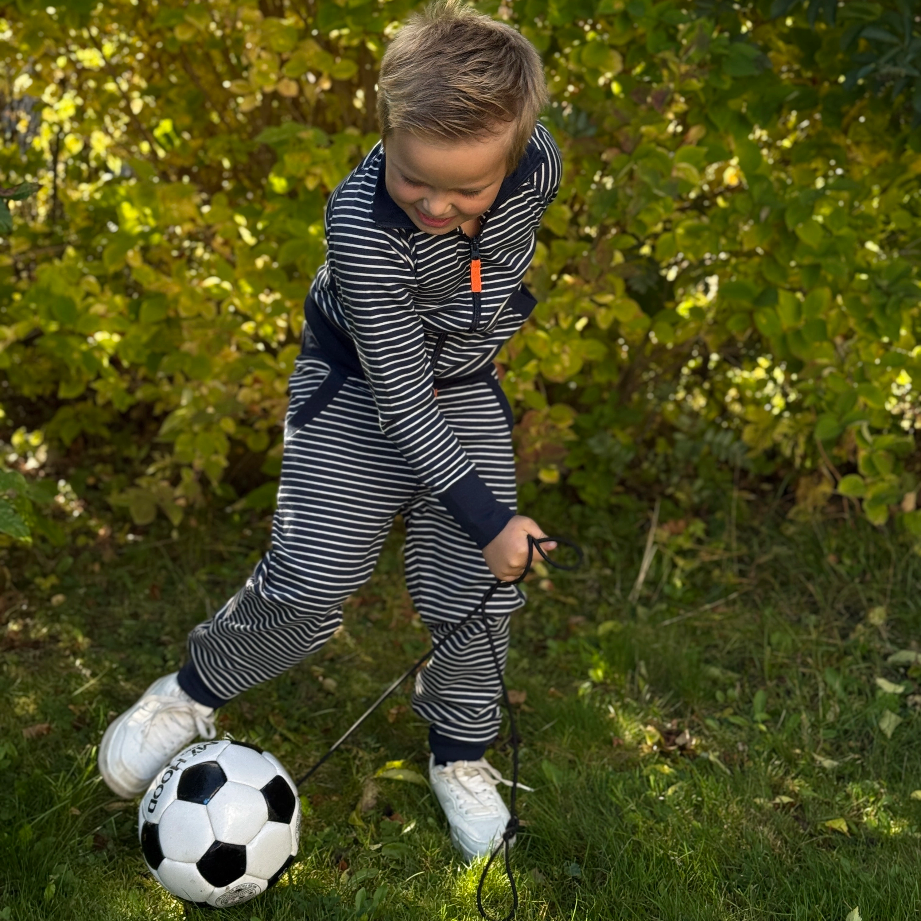 Ziptröja Navy/Beige