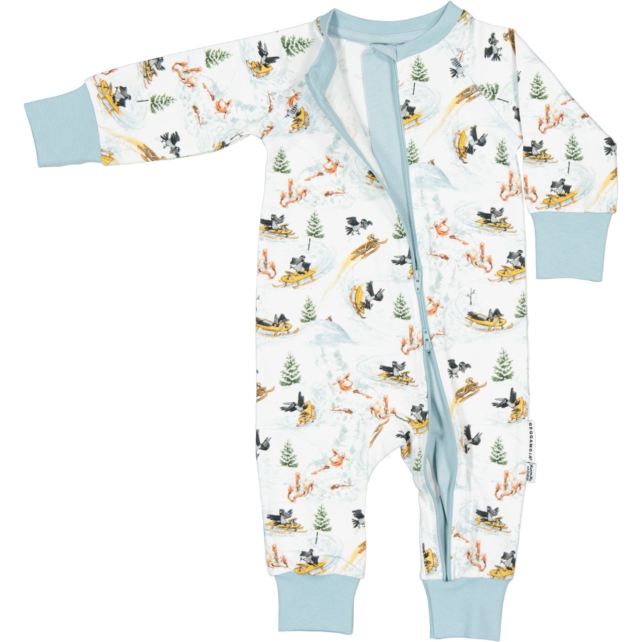 Pyjamas Mamma Mu och Kråkan Vit 74/80