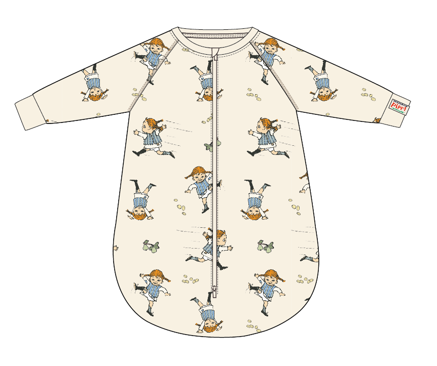 Sovpåse Pippi Långstrump soft beige