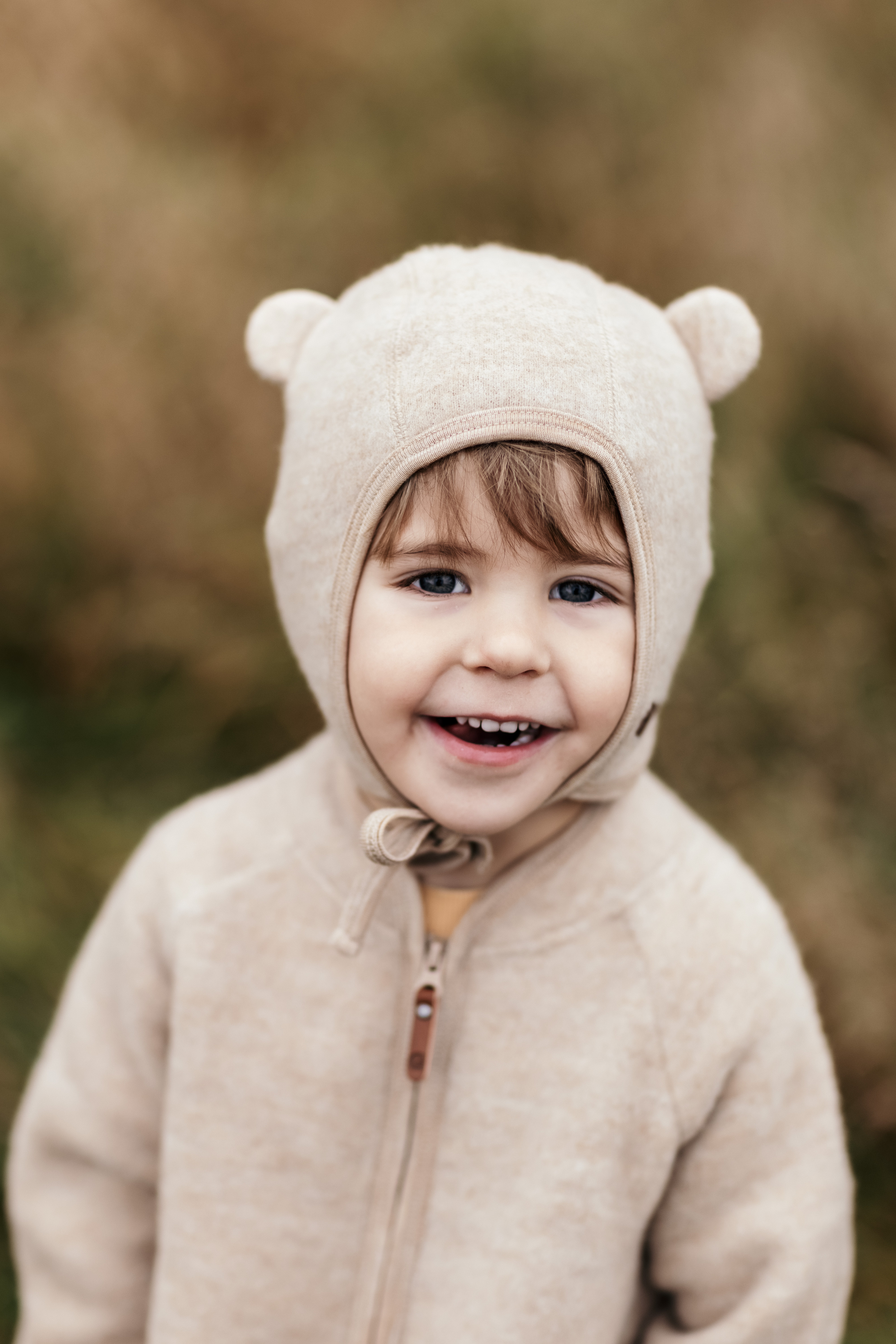 Hjälmmössa Ullfleece Beige