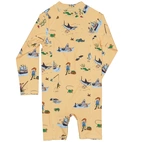 Pippi Långstrump UV-Suit Soft yellow