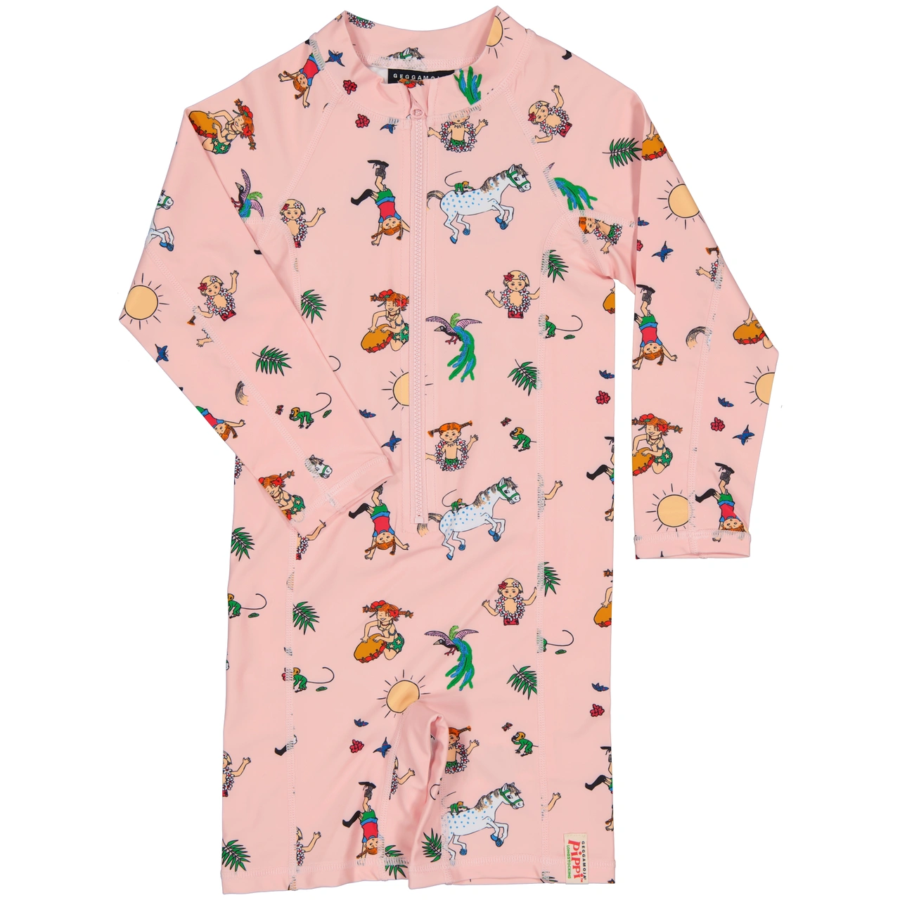 Pippi Långstrump UV-Suit Soft pink
