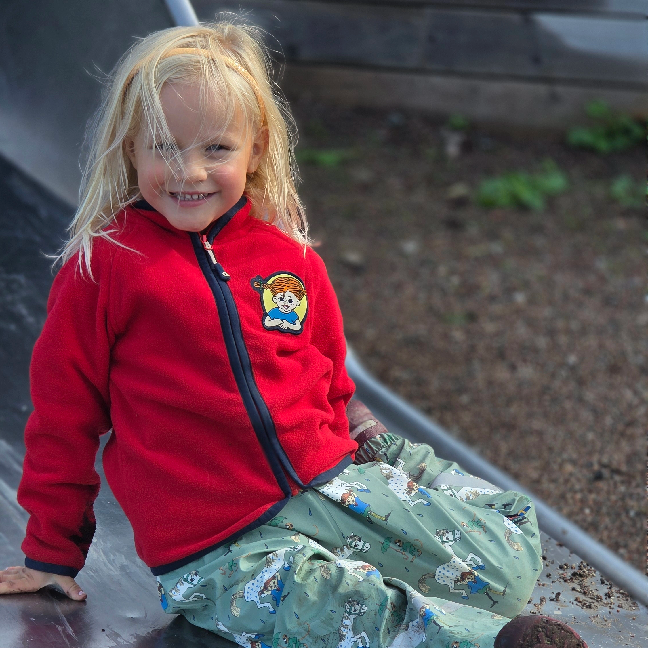 Fleecejacka Pippi Långstrump Röd