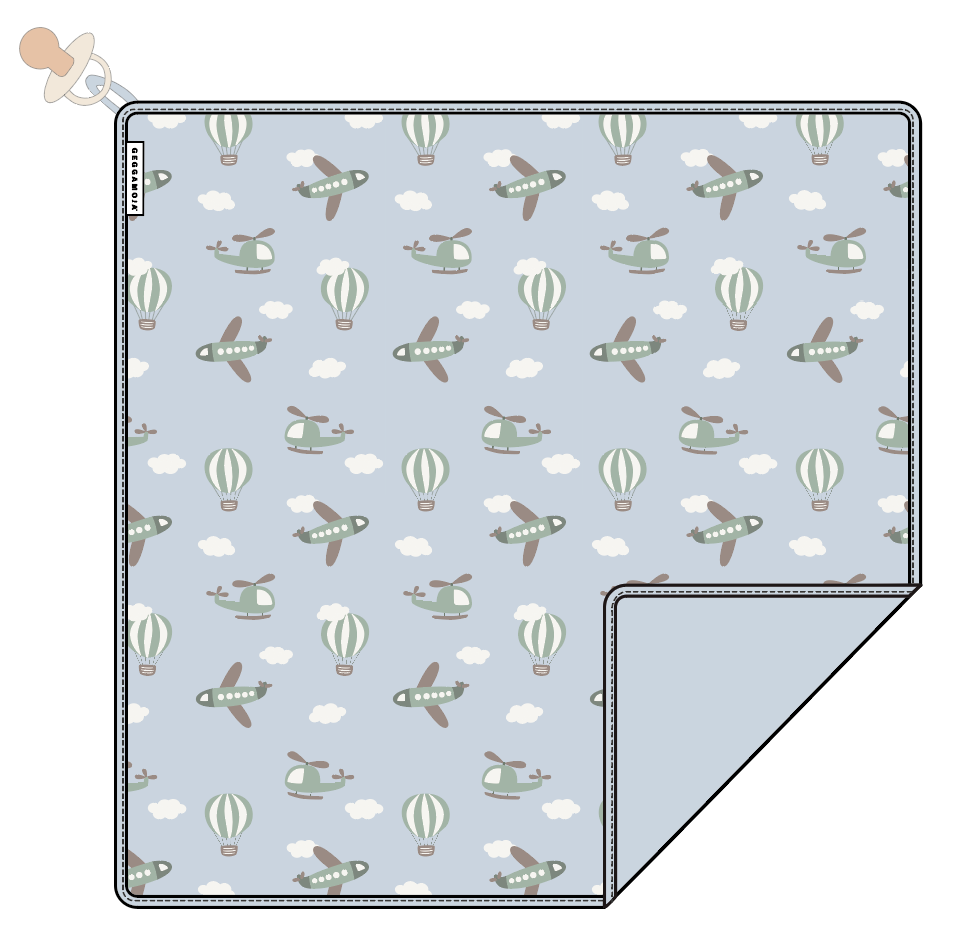 Babyfilt Bambu Blue Flyers