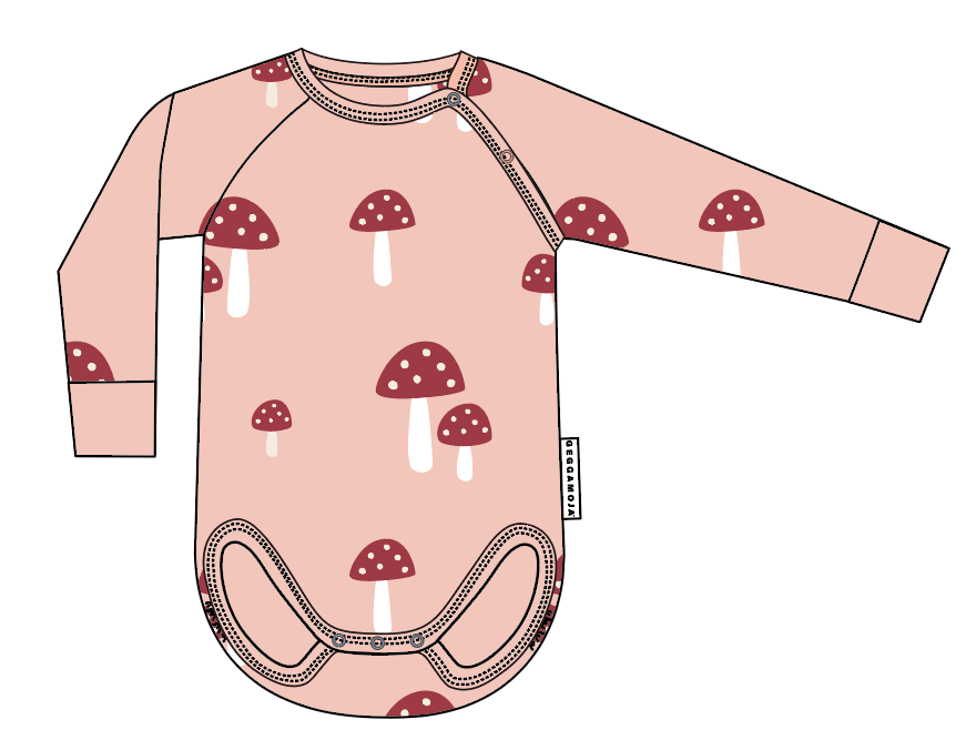 Body Bambu Pink Mushroom