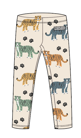 Leggings Bambu Beige Tiger