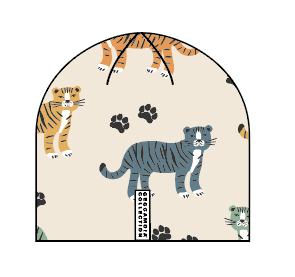 Mössa Fleecefodrad Bambu Tiger Beige