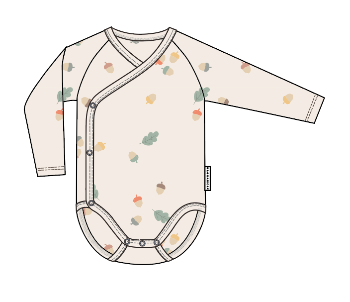 Omlottbody Bambu Beige Acorn