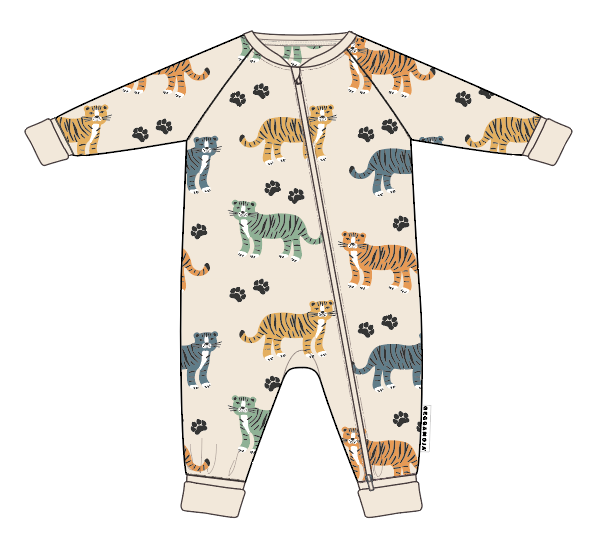 Pyjamas Bambu Beige Tiger