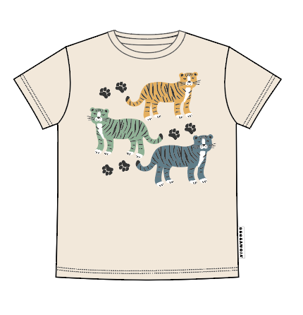 T-shirt Bambu Beige Tiger