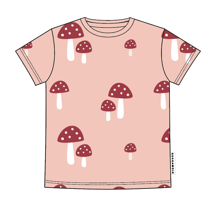 T-shirt Bambu Pink Mushroom
