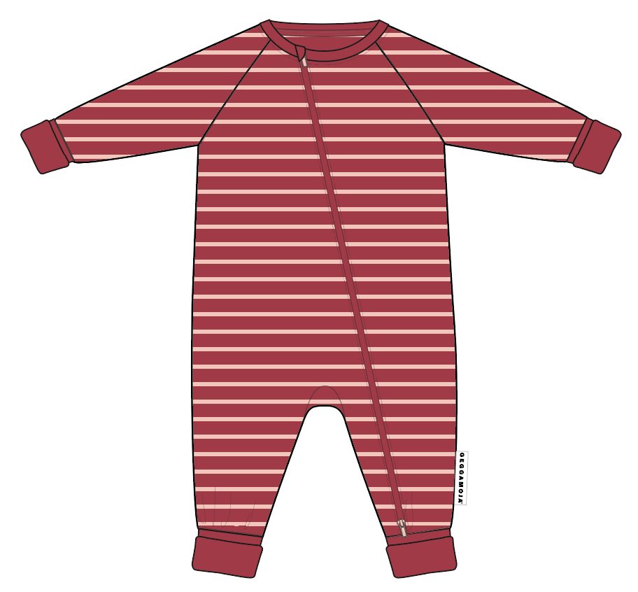 Pyjamas Rosa/Röd