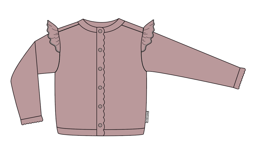 Cardigan Old Pink