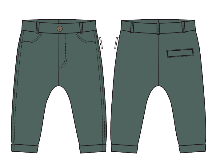 College Chinos Grön