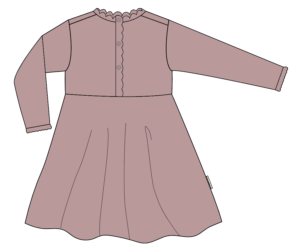 Klänning Stickad Old Pink