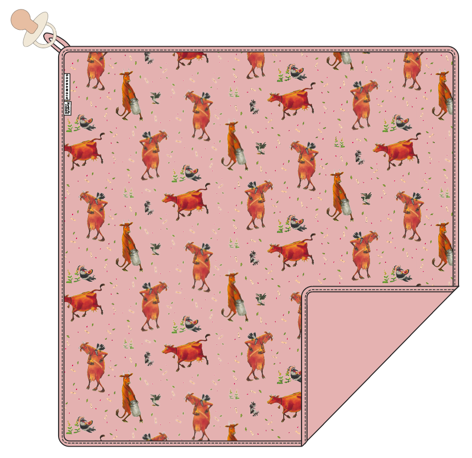 Babyfilt Mamma Mu och Kråkan Rosa