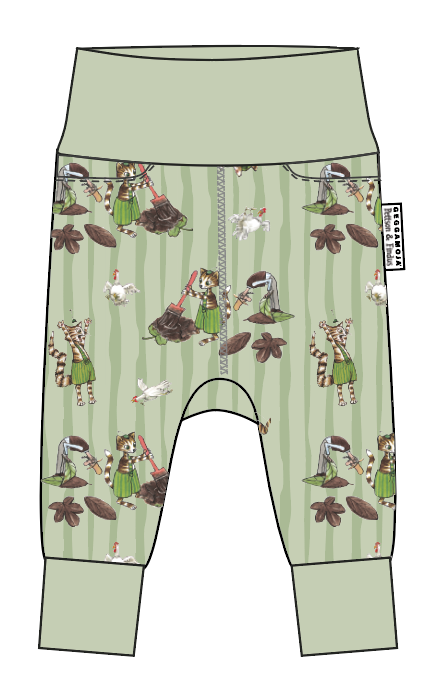 Babybyxor Pettson och Findus Grön