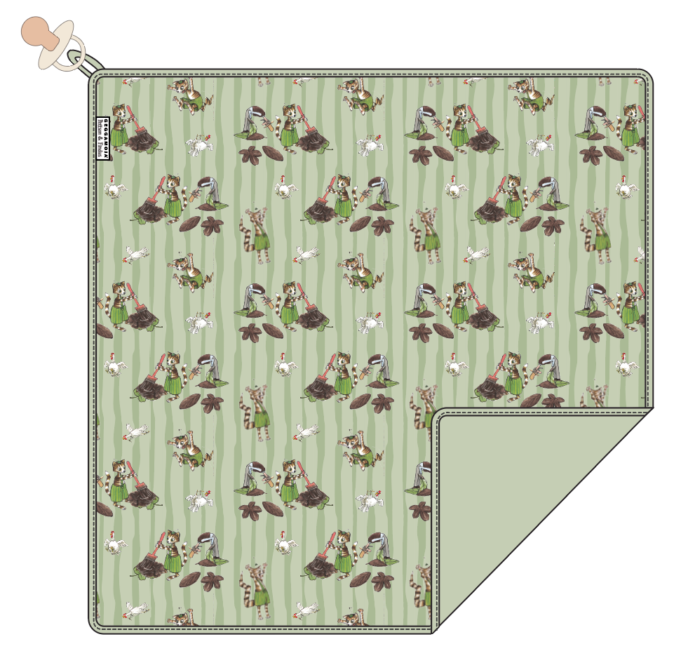 Snuttefilt Pettson och Findus Grön