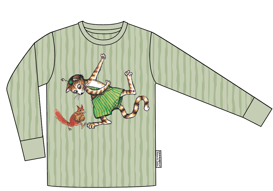 Tröja Pettson och Findus Grön