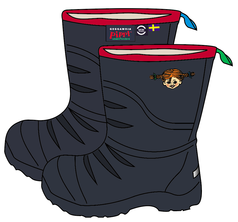 Pippi Långstrump All-weather Boot Navy