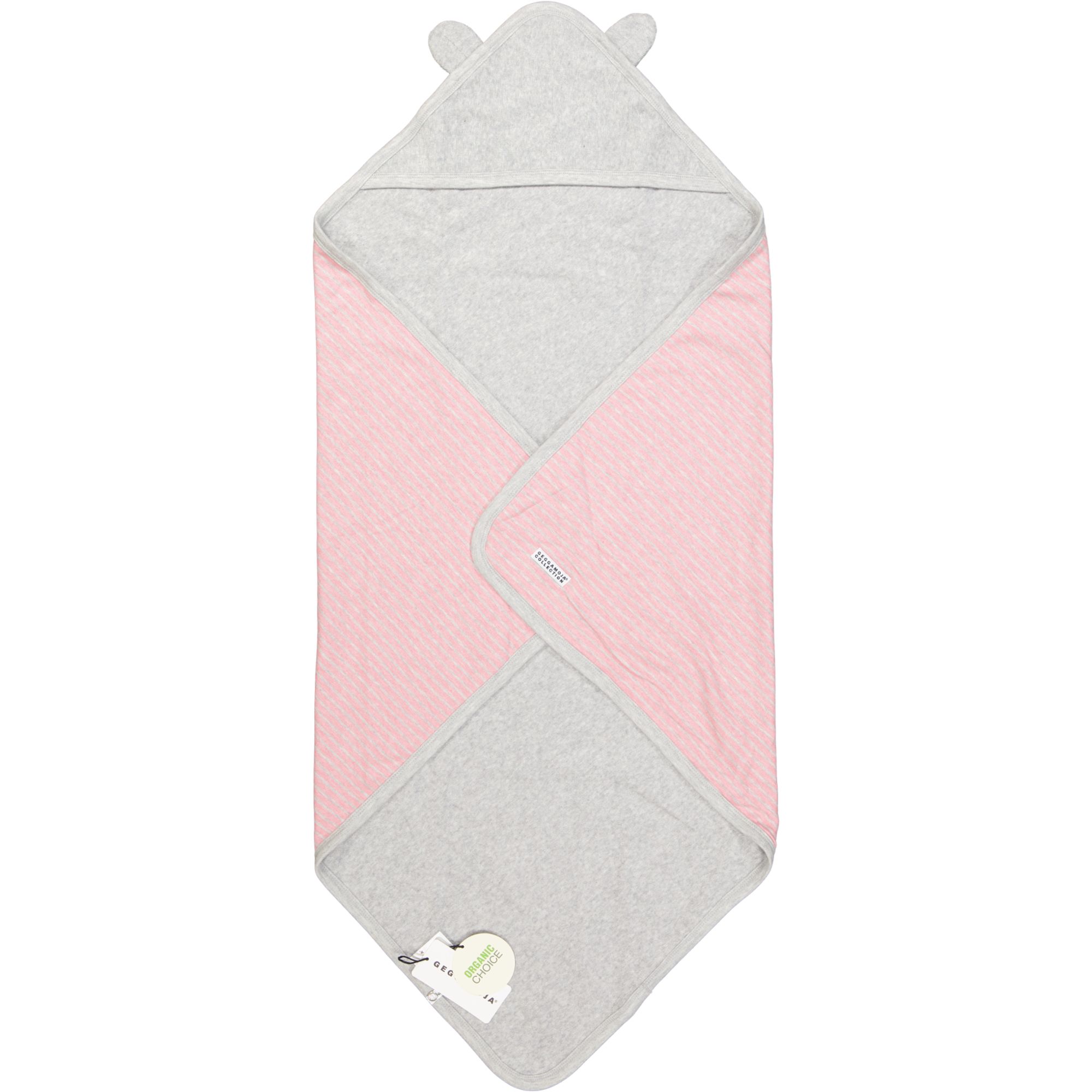 Bath cape Classic Pink Daisy stripe