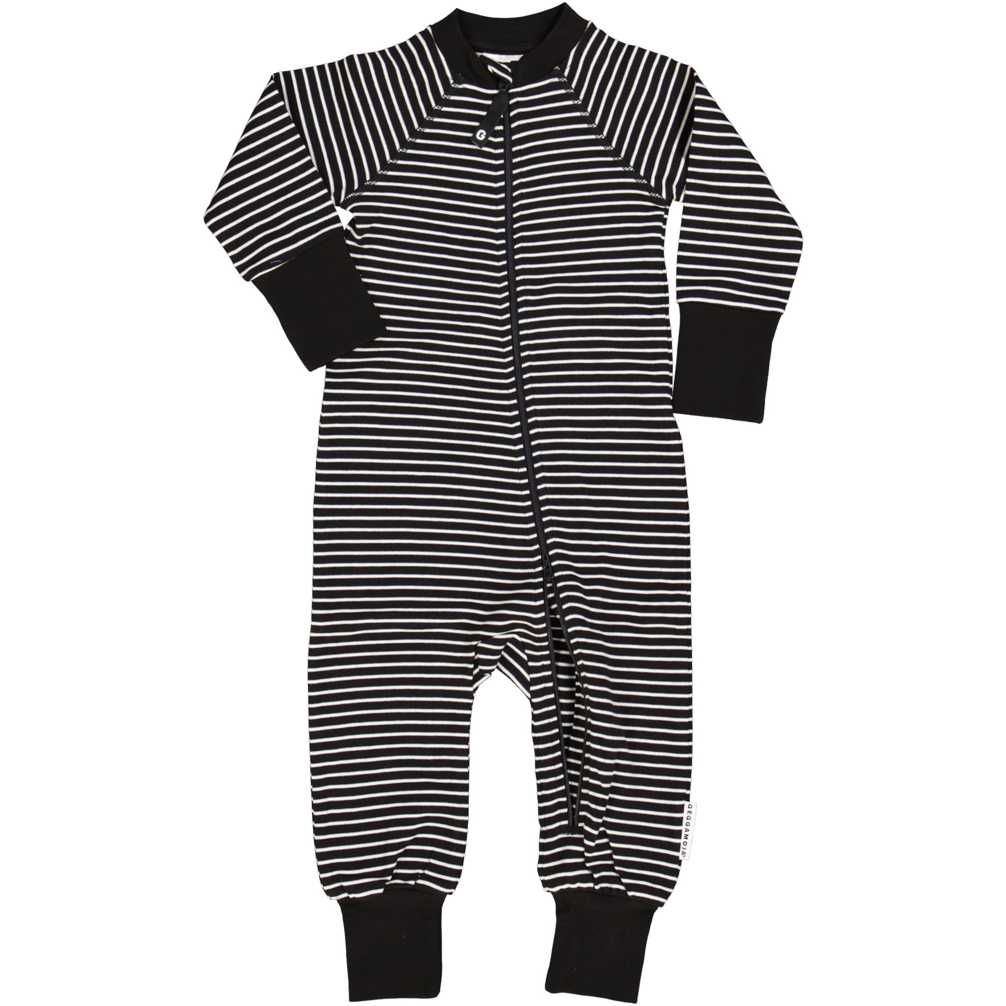 Two way zip -Pyjamas Classic Black/white