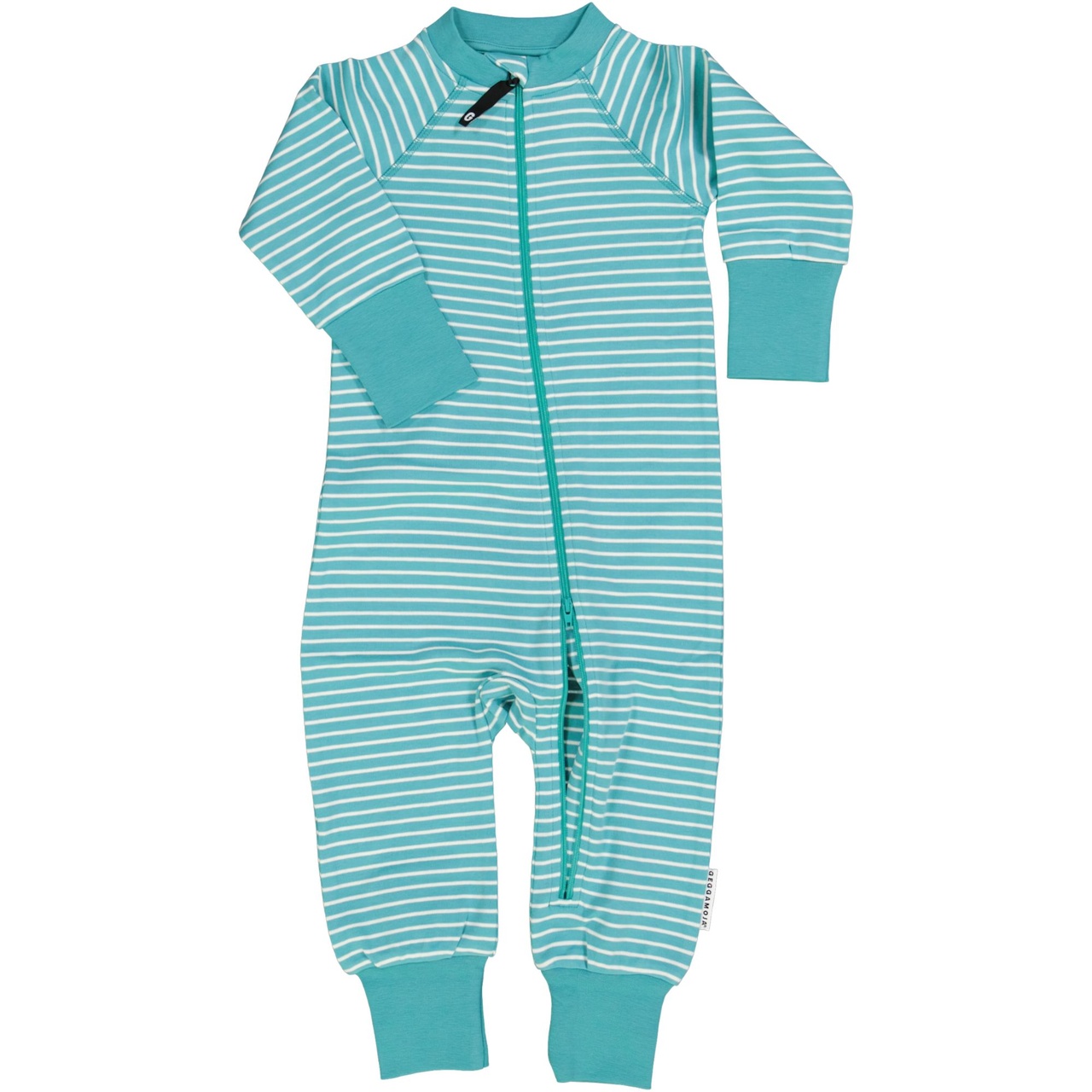Tvåvägs-zip Pyjamas Classic Mint/vit 110/116