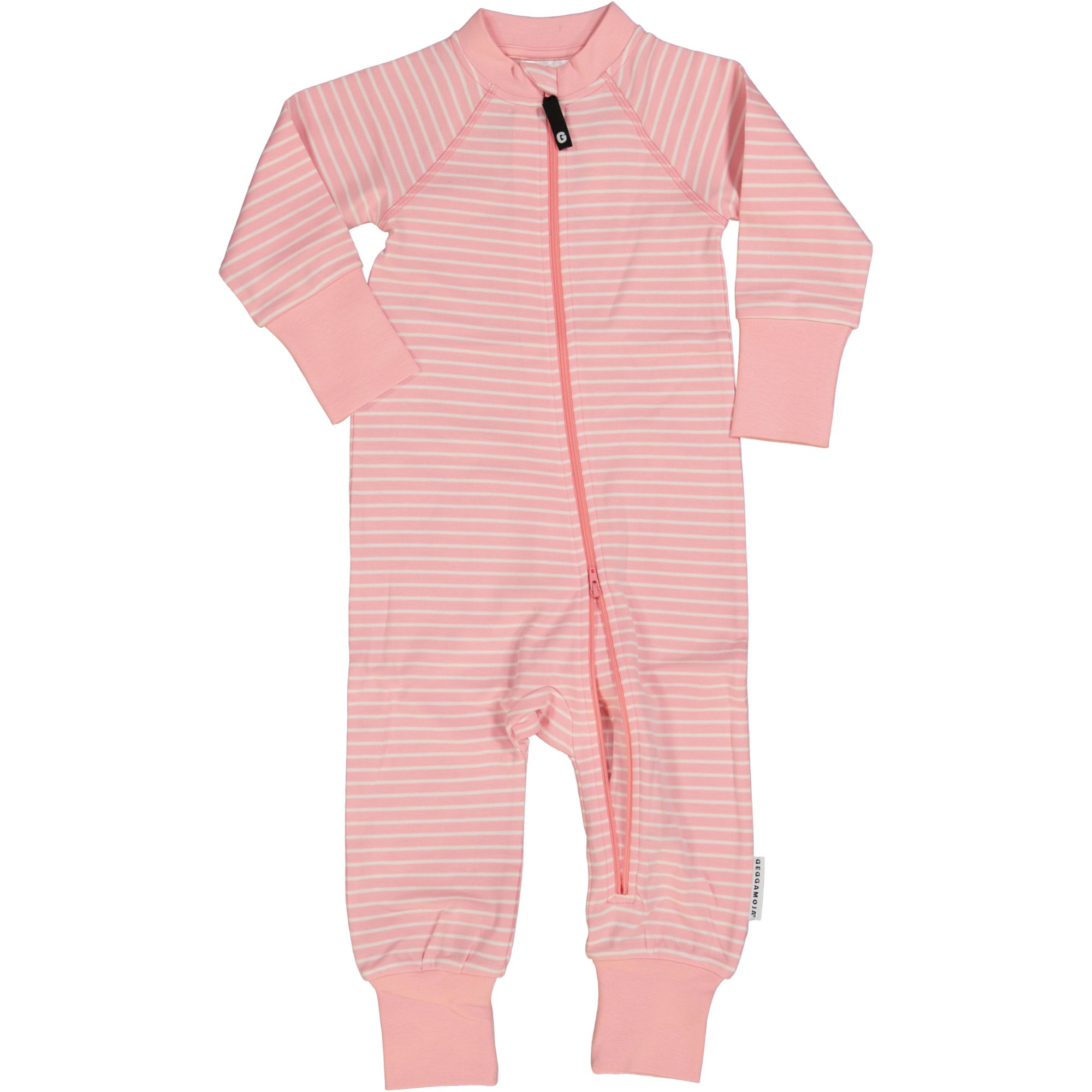 Tvåvägs-zip Pyjamas Classic Rosa/vit 62/68