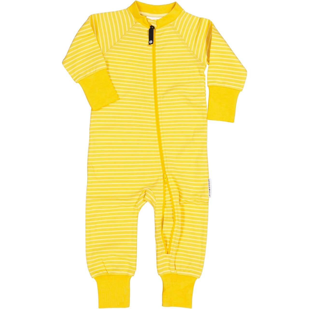 Tvåvägs-zip Pyjamas Mörkgul/gul 110/116
