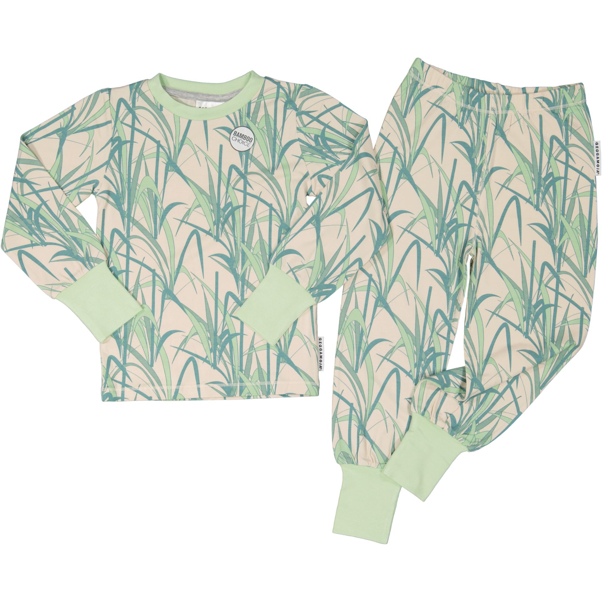 Bamboo two pcs pyjamas Grass 09