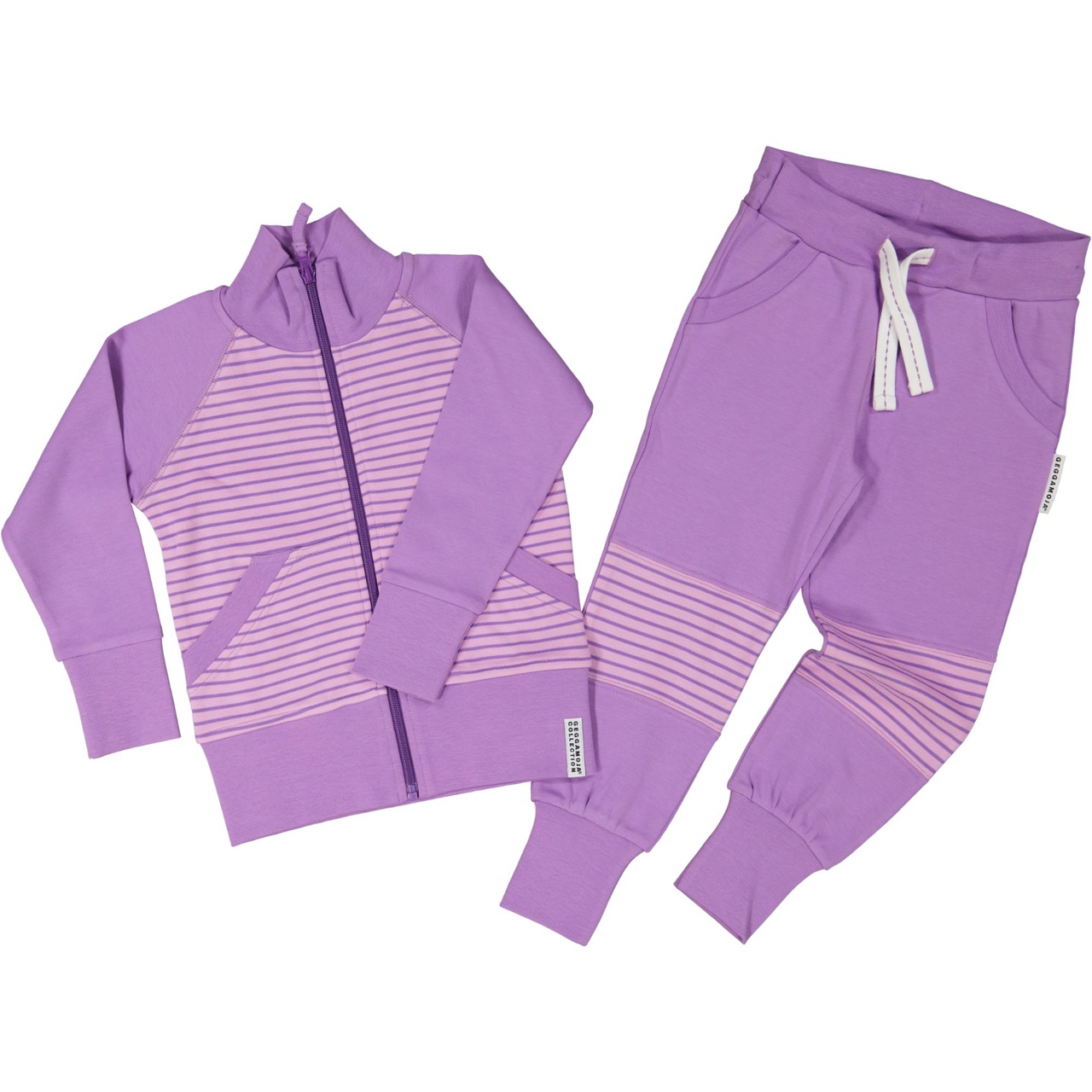 Zip sweater L.purple/purple 16